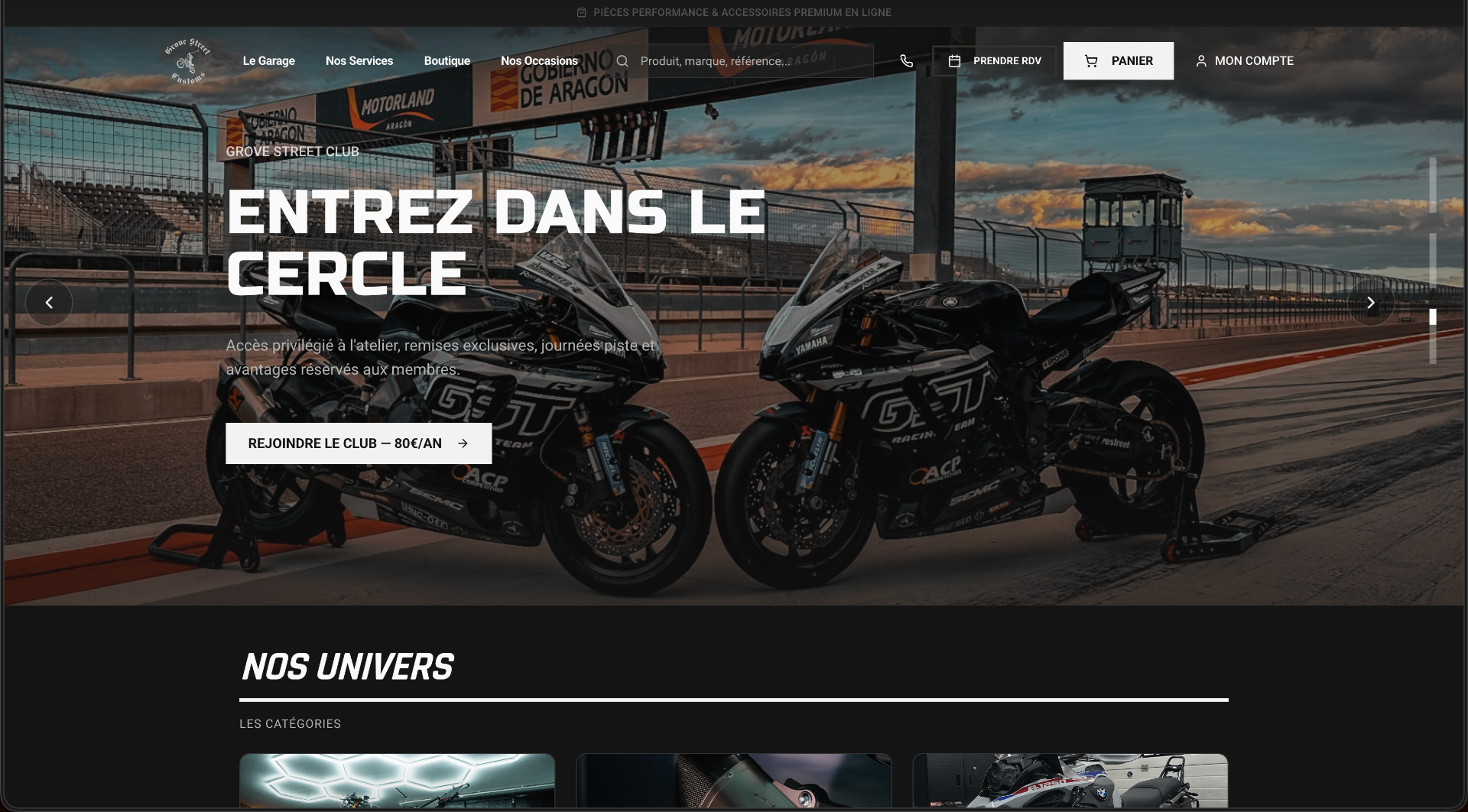 Aperçu du projet Grove Street Customs