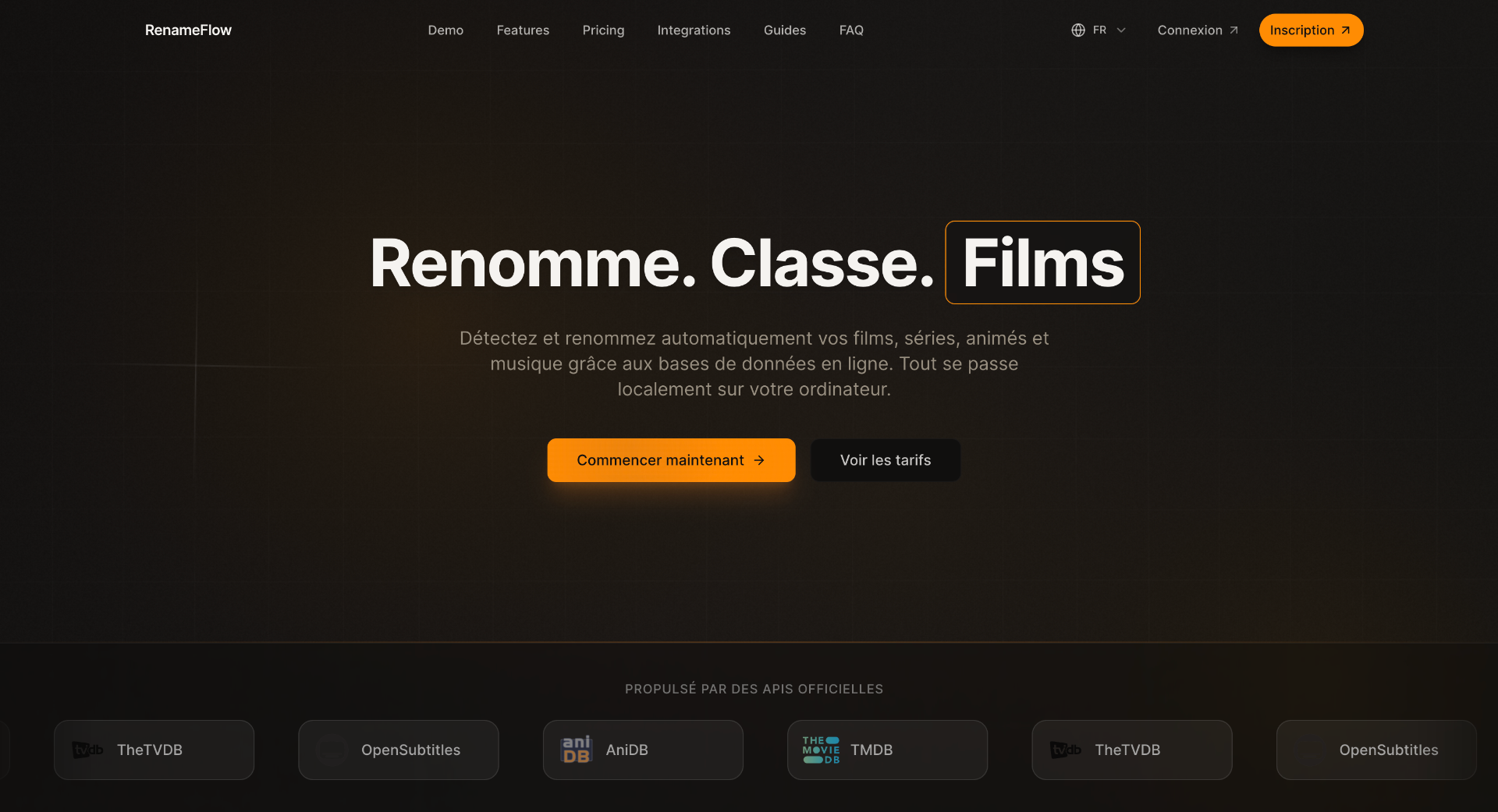 Aperçu du projet RenameFlow