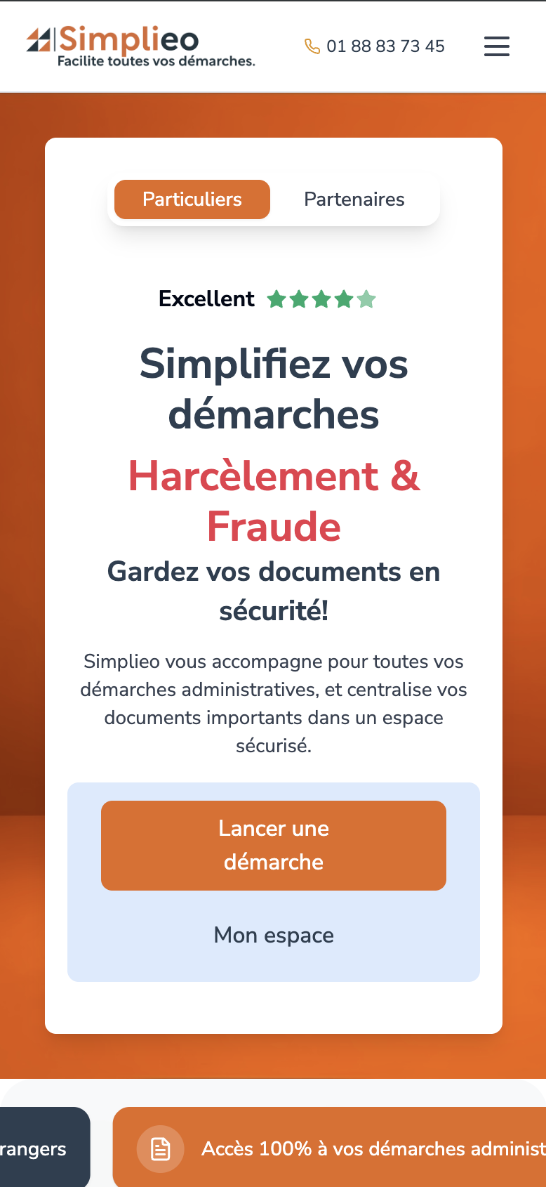 Aperçu du projet Simplieo